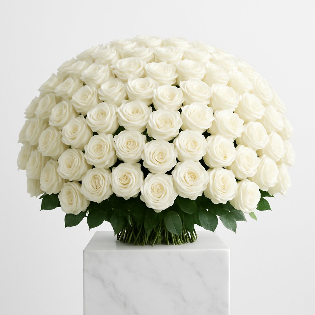 The Pure Ivory Bloom Dome