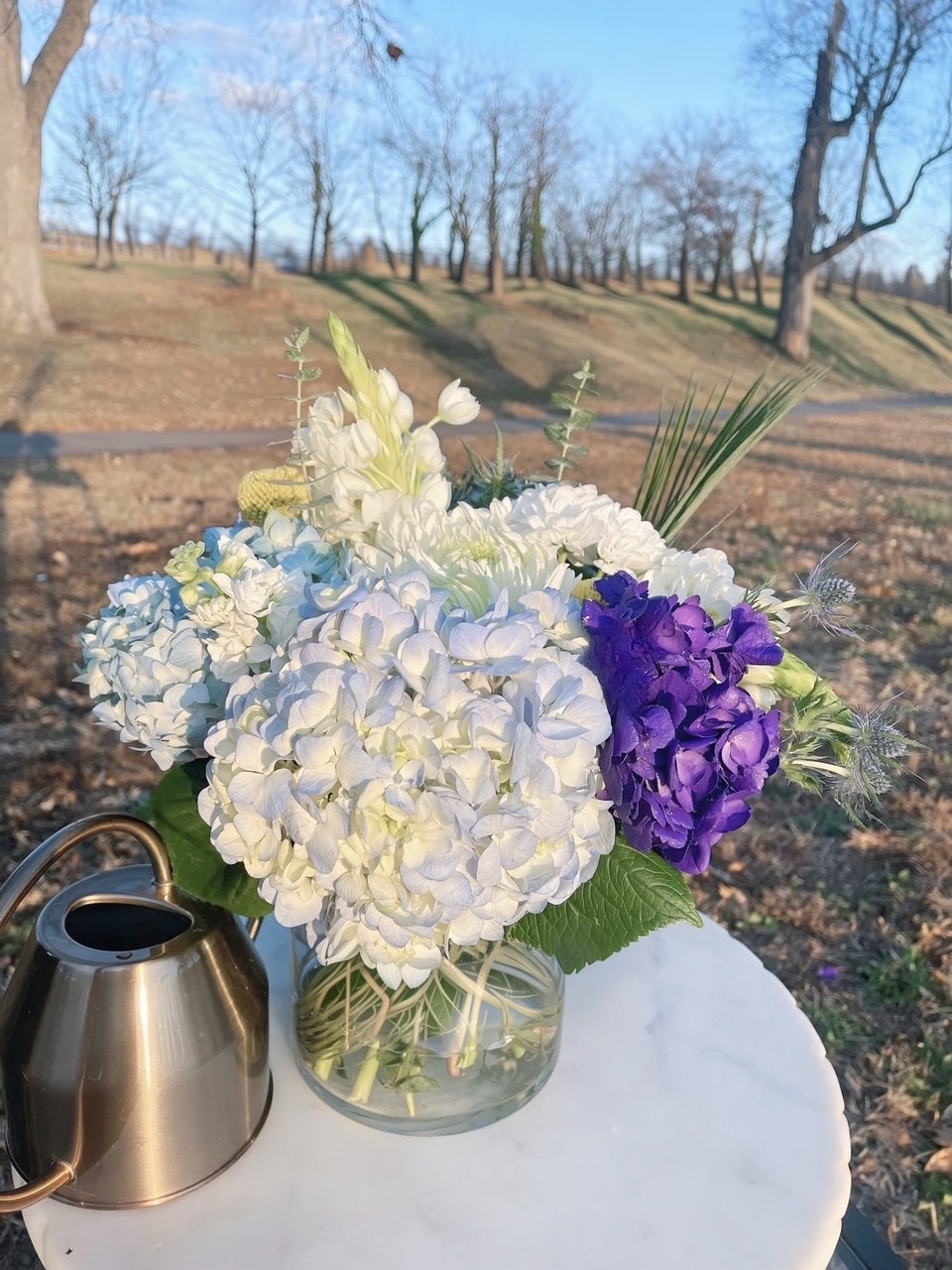December Blooms – Custom Seasonal Arrangement